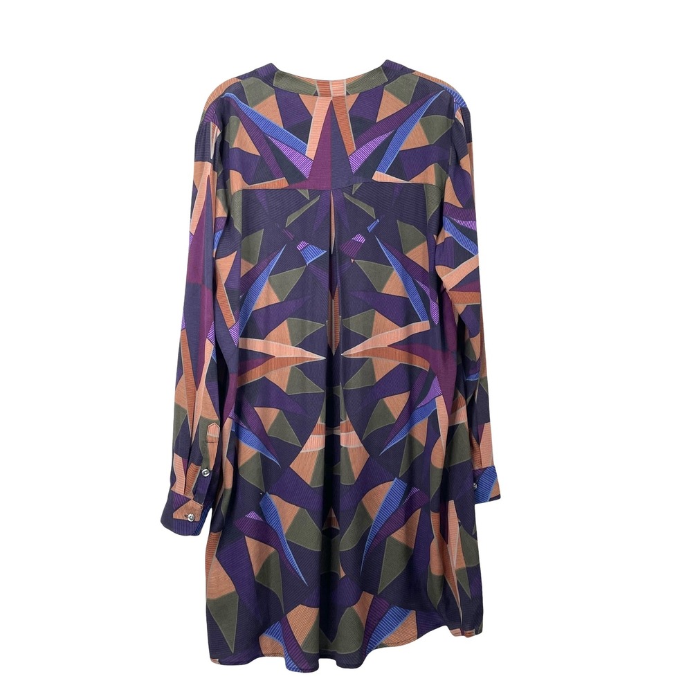 MARA HOFFMAN Compass‎ geometric kaleidoscope print dress Size L artsy boho - Picture 8 of 8
